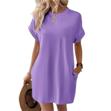 Womens Summer Dresses Fashion 2025 Short Sleeve Dress M