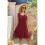 Loose Tank Dress Wine Red S 8