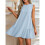 Solid Color Round Neck Sleeveless Vest Dress Light  S 2