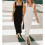 Women'S Basic Tank Bodycon Sleeveless Solid Casual Long Dress Black L 3