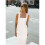 Women'S Basic Tank Bodycon Sleeveless Solid Casual Long Dress White L 2