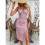 Women'S Summer Split Thigh Spaghetti Strap Midi Floral Dress  M 3
