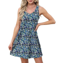 Summer Dresses for Women Casual Sundress with Pocket Beach Cover Swimsuit Color 4 XL