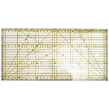 Cutting Ruler Multi-Purpose Patchwork Cloth Quilt Ruler Diy Garment Design Drawing Cutting Ruler Sewing Mat Kits 30 x 15Cm