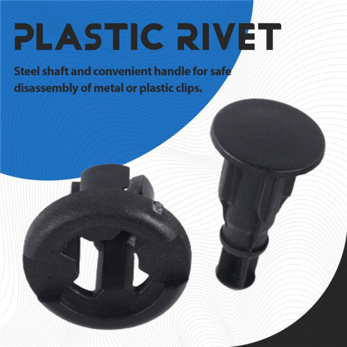 40pcs 10mm Push-type Plastic Bumper  Flare Fastener Rivet Clips and one Remove the buckle tool 1