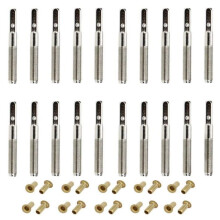 20 Pcs Lier Harp Tuning Pin Nagels met 20 Pcs Klinknagels Set voor Lier Harp Kleine Harp Muzikale Snaarinstrument