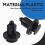 40pcs 10mm Push-type Plastic Bumper  Flare Fastener Rivet Clips and one Remove the buckle tool 4