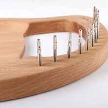 20 Pcs Lyre Harp Tuning Pin Nails with 20 Pcs Rivets Set for Lyre Harp Small Harp Musical Stringed Instrument