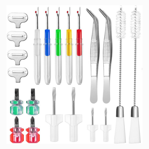 21Pcs Sewing Machine Cleaning Tool Kit Different Size Screwdrivers Sewing Machine Repair Tools