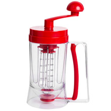 900ml Pancake Batter Dispenser with Measurement for Cupcakes and Waffles, Easy OneHand Pour