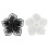 Flower Embellishment Polyester Mend Suitable for Garments-Black 2