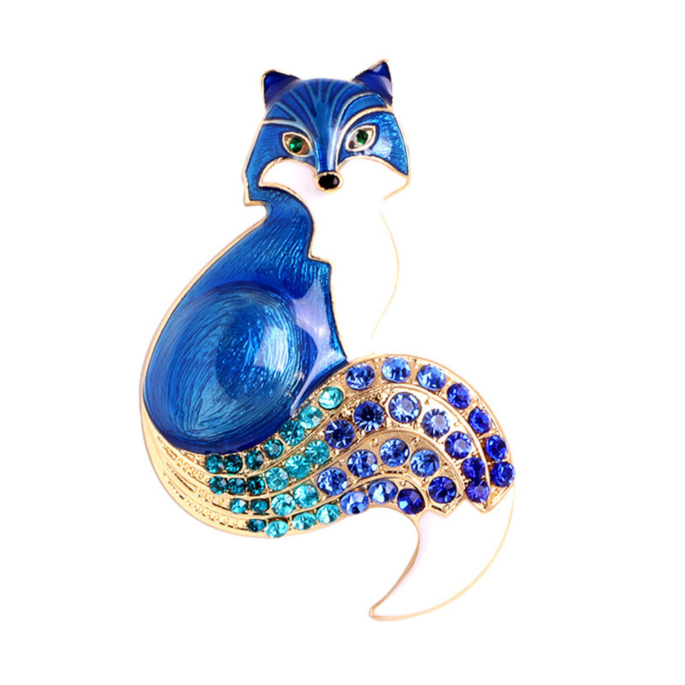 Blue Charming Animal Brooch Lapel Pin Accessory For Party And