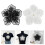 Flower Embellishment Polyester Mend Suitable for Garments-Black 3