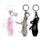 Draagbare balletschoen sleutelhanger charme hanger-Wit 2