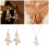 Boucles d'oreilles pendantes de noël polyvalentes, pour-collier 3
