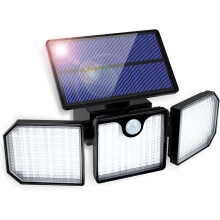 Faro di sicurezza esterno super luminoso, a risparmio energetico, con 230 LED, sensore di movimento wireless, facile installazione a parete, luce