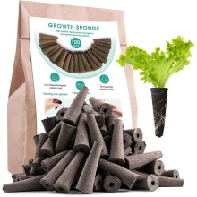 Hydroponic Sponges for Indoor Use, Root Growth Sponge Starter Pods with Enhanced Aeration Structure, Seed Pods Fit AeroGarden Peat-Based Biodegradable