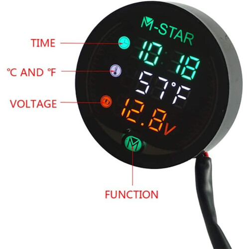 Stylish And Functional Gauge: Waterproof, Compact Design For Any Driving Environment 1
