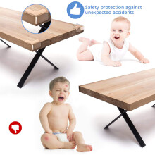 Protezioni angolari per mobili, in PVC di alta qualità, protezioni angolari trasparenti a forma di L per la sicurezza dei bambini, per mobili e