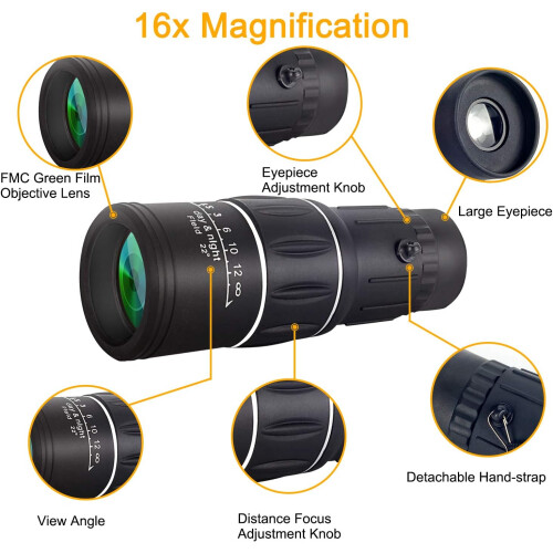 Επαγγελματικό μονοκυάλιο τηλεσκόπιο για υπαίθριες περιπέτειες, συμπαγή 1