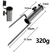Ancoră pentru umbrelă de plajă pentru nisip și iarbă, ancoră pentru umbrelă de exterior cu cadru metalic rezistent, ancoră din oțel pentru