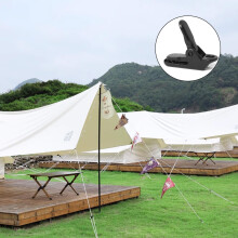 Outdoor-Campingplanenclips, Krokodilklemmen-Set mit festem Halt für sichere, windfeste Befestigung, Kunststoffclip-Planenklemme für Campingzelte