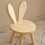 Small Board Stool Solid Wood Cute Ears Design Kids Chair Decorative Stool 5