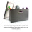 Efficient Collapsible Storage Bins, Linen Fabric Foldable Storage Boxes, Durable Material for Closet Office Nursery Space Saving (Grey) 6