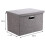 Efficient Collapsible Storage Bins, Linen Fabric Foldable Storage Boxes, Durable Material for Closet Office Nursery Space Saving (Grey) 3