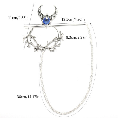 Vintage-inspiriertes Hexen-Haar-Accessoire, einzigartige-Lila 2