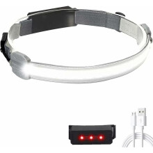 Hochwertige Stirnlampe für den Alltag, superhelle LED-Stirnlampe mit wiederaufladbarem Lithium-Ionen-Akku und breitem Lichtkegel für