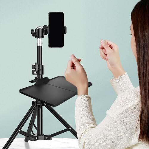Adjustable Foldable Projector Stand Laptop Tray for Studio Classroom and Outdoor Use 1