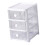 Multi-Layer Transparent Desktop Storage Box, 3 Layers, Plastic Organizer 12