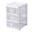 Multi-Layer Transparent Desktop Storage Box, 3 Layers, Plastic Organizer 2