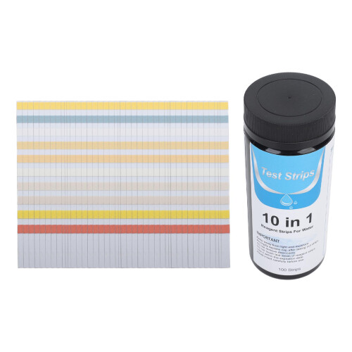 100pcs 10-in-1 Pool Test Strips for Water Quality Quick & Accurate