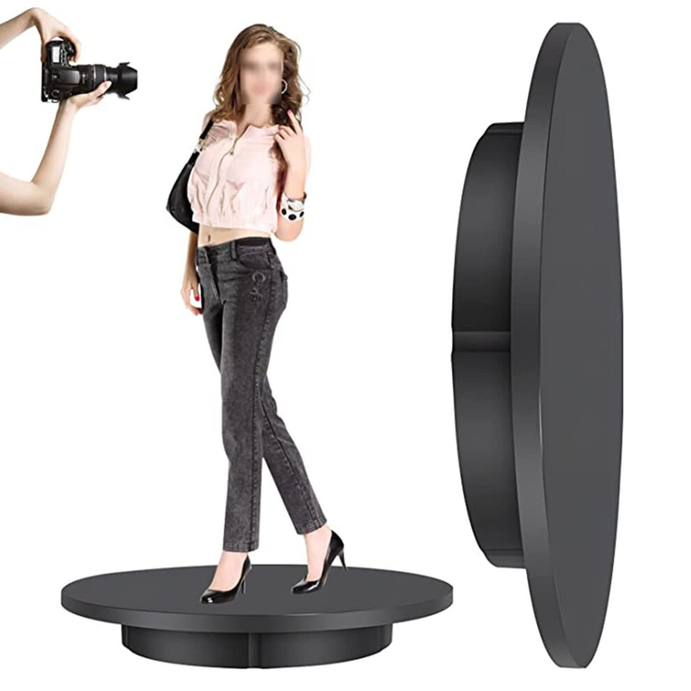 Electric Rotating Turntable With Remote Control, 60Cm Motorized Display Stand, 100Kg Load Capacity, Shooting Props Black 9347817062762