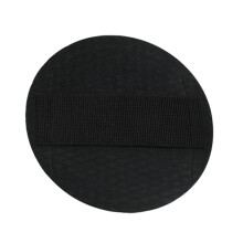 Body Scrub for the Shower and Bath Portable Round Back Scrub for Skin Care Black Travel Gym