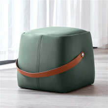 Fabric Low Stool For Home Bedroom Living Room With TLegs Soft Foot Rest And Shoe Changing Stool In Dark Gray