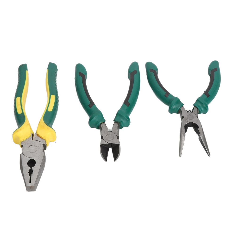 Multifunctional 3Pcs Plier Set: 6-Inch 8-Inch Needle Nose For Electricians 3131369164212
