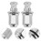 2Ensembles Kit Écrous Roue Acier Argent 9