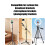 Projector Stand Tray Adjustable Laptop Tripod Stand with Stable Foldable MultiDevice Holder for Stage 4