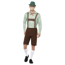 (M, Green/Brown) Smiffys Mens Alpine Bavarian Costume