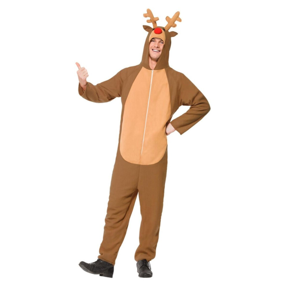 Smiffy's (S, Brown) Unisex Adult Reindeer Christmas Costume
