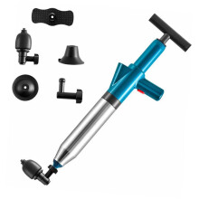 Air Pressure Sewer Dredger With Replaceable Heads For Bathroom And Kitchen Sink Heavy Duty Plunger For Toilet And Shower