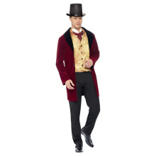(L, Red/Beige) Smiffys Deluxe Edwardian Costume Set