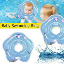 Summer Swimming Fun For Toddlers, Portable Baby Swimming Float Ring With Double Airbag And Easy Inflate Deflate Features