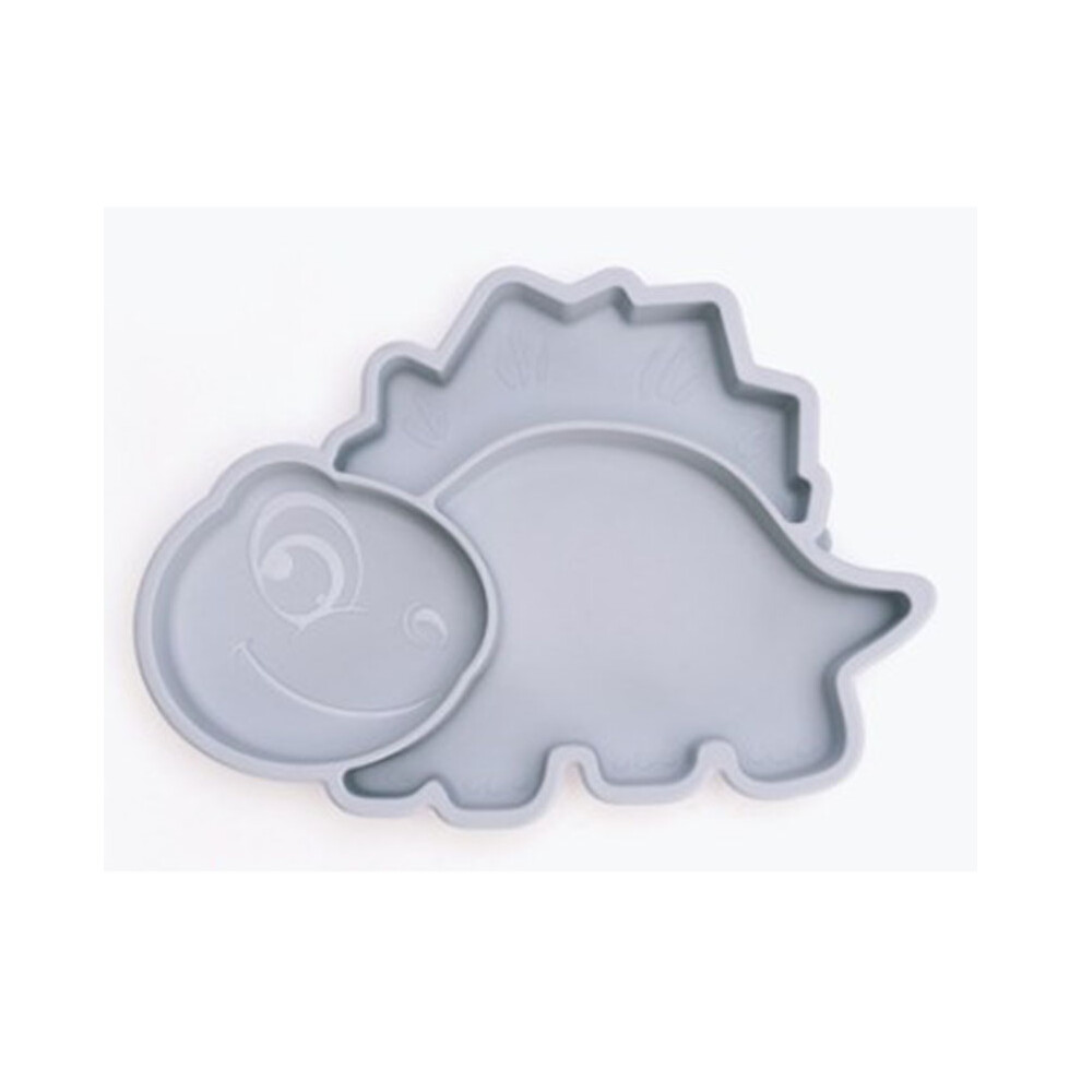 Non-Toxic Silicone Baby Plate, Perfect For Promoting Independent Feeding, Mini Size With Cute Dinosaur Theme, Microwave Safe And Fda Approved