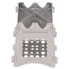Réchaud de camping en titane, installation facile, ultra-léger, haute résistance, réchaud à bois pliable idéal pour les situations d'urgence,