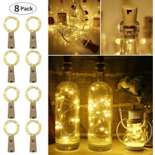 Fairy String Lights for Wine Bottle, Easy To Use, Waterproof Battery Operated, High Quality Wire, Indoor Outdoor Decoration, Universal Cork, Romantic