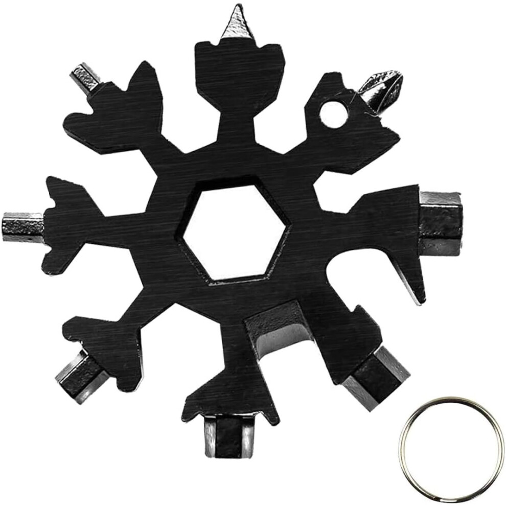 Multitool Snowflake Design For Men, Portable 18-In-1 Stainless Steel Versatile Tools, Gifts For Men Dad Him Cool Gadgets, Christmas Gifts, Stocking 9128293556132